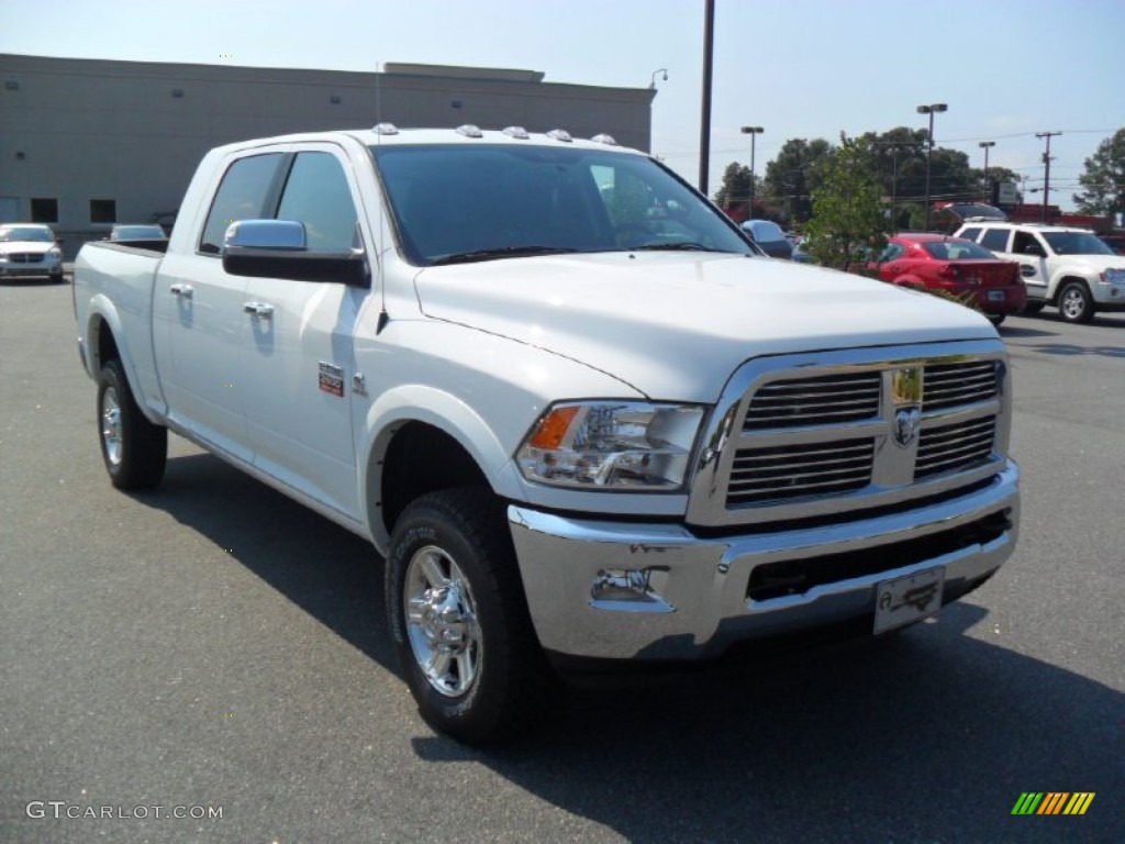 Bright White 2012 Dodge Ram 2500 HD Laramie Mega Cab 4x4 Exterior Photo #53388926