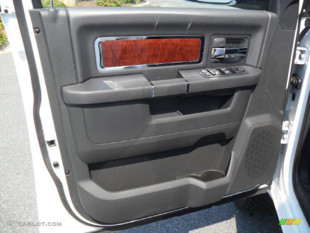 2012 Dodge Ram 2500 HD Laramie Mega Cab 4x4 Dark Slate Door Panel Photo #53388986