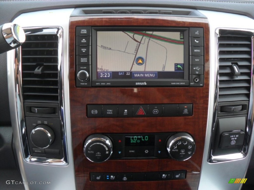 2012 Dodge Ram 2500 HD Laramie Mega Cab 4x4 Controls Photo #53389046