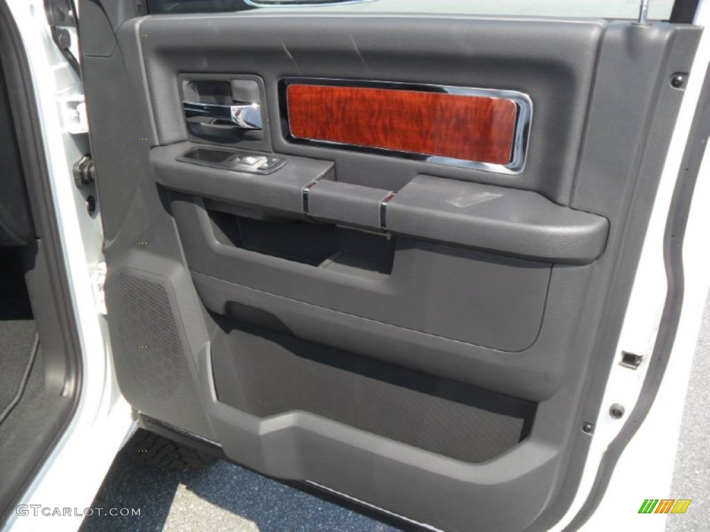 2012 Dodge Ram 2500 HD Laramie Mega Cab 4x4 Dark Slate Door Panel Photo #53389226