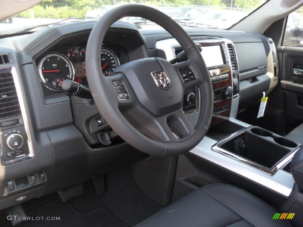 Dark Slate Interior 2012 Dodge Ram 2500 HD Laramie Mega Cab 4x4 Photo #53389286