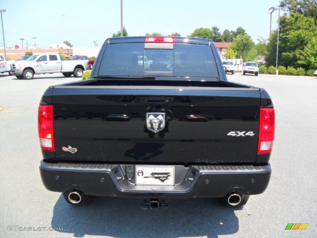 2012 Ram 1500 Sport Crew Cab 4x4 - Black / Dark Slate Gray photo #3