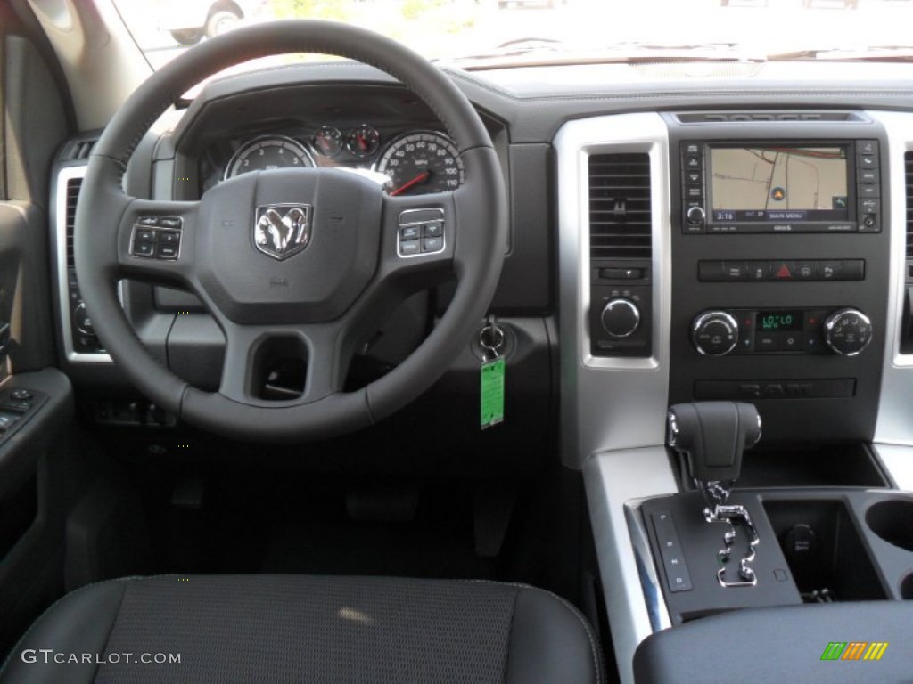 2012 Dodge Ram 1500 Sport Crew Cab 4x4 Dark Slate Gray Dashboard Photo #53389517