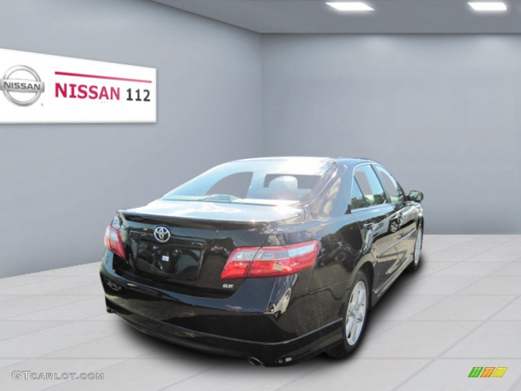 2007 Camry SE V6 - Black / Dark Charcoal photo #3