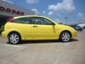 2002 Egg Yolk Yellow Ford Focus ZX3 Coupe  photo #2
