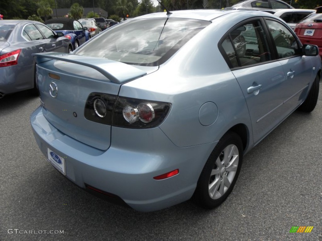 2007 MAZDA3 i Sport Sedan - Ice Blue Metallic / Beige photo #13