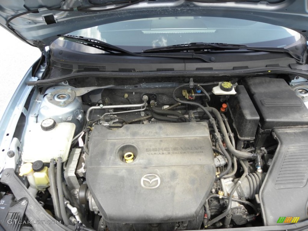 2007 MAZDA3 i Sport Sedan - Ice Blue Metallic / Beige photo #18