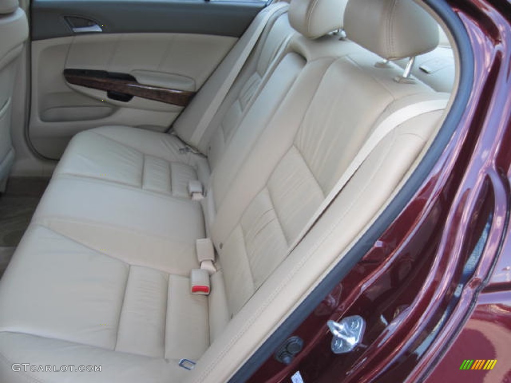 2009 Accord EX-L V6 Sedan - Basque Red Pearl / Ivory photo #7