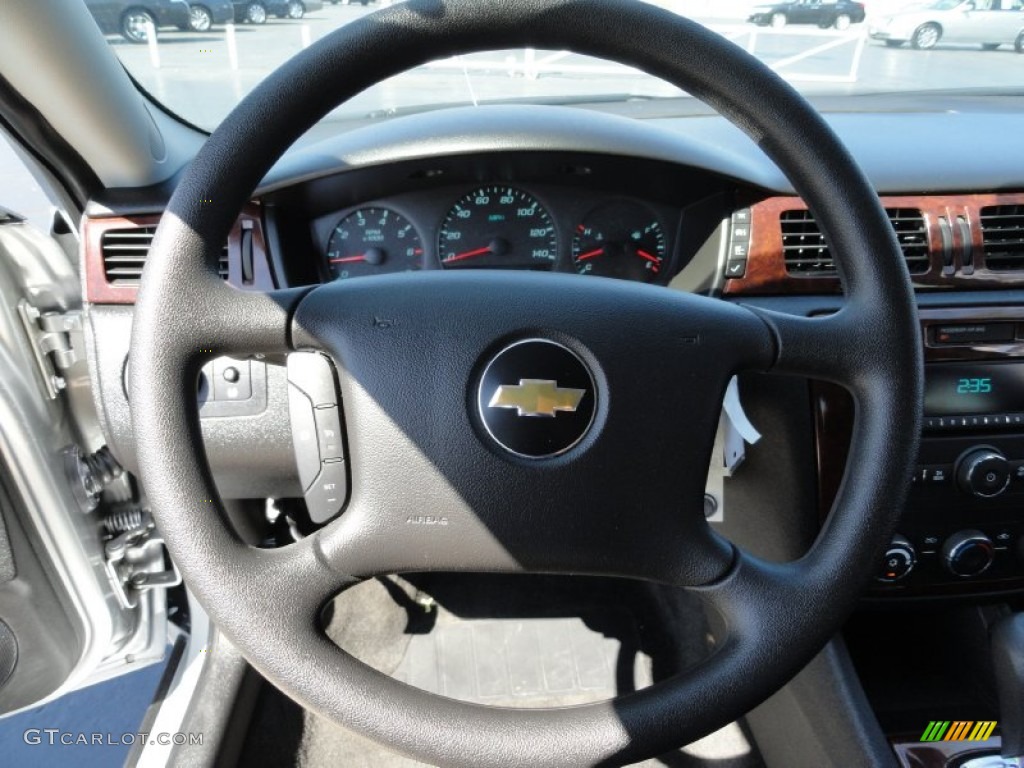 2011 Chevrolet Impala LS Ebony Steering Wheel Photo #53393735