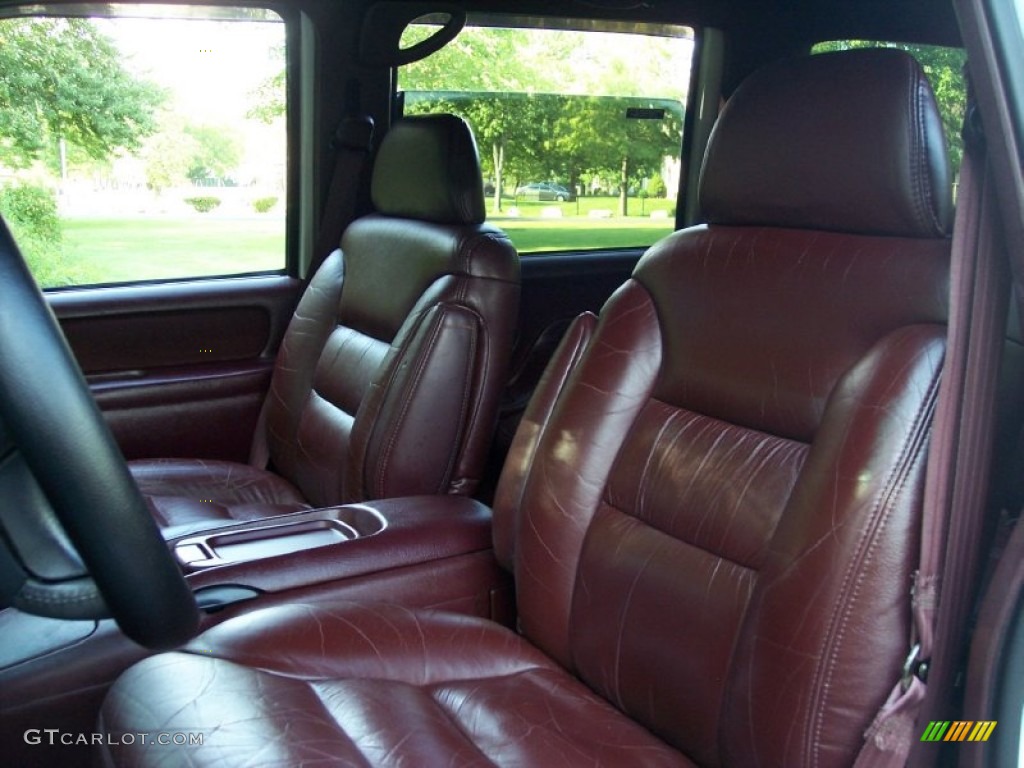 Burgundy Interior 1995 Chevrolet Tahoe LT 4x4 Photo #53393759
