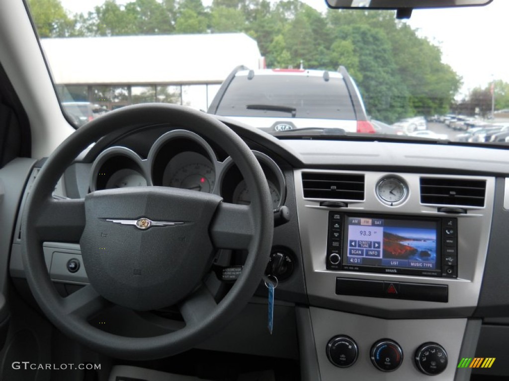 2008 Chrysler Sebring Touring Sedan Dark Slate Gray/Light Slate Gray Dashboard Photo #53393834