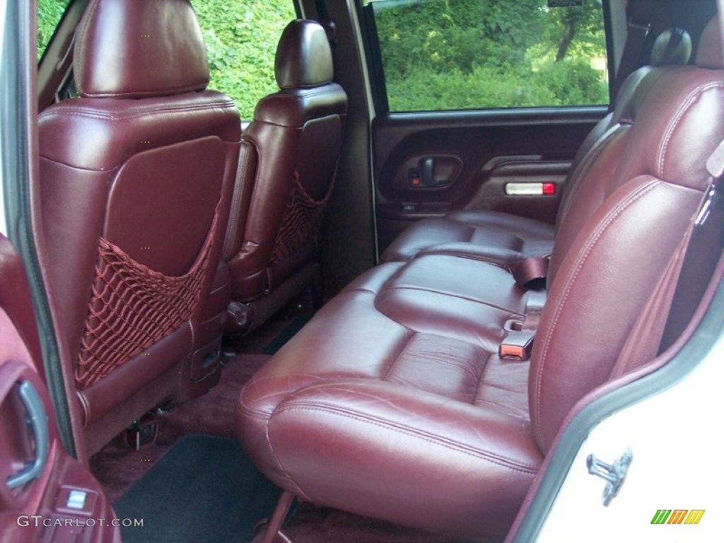 Burgundy Interior 1995 Chevrolet Tahoe LT 4x4 Photo #53393837