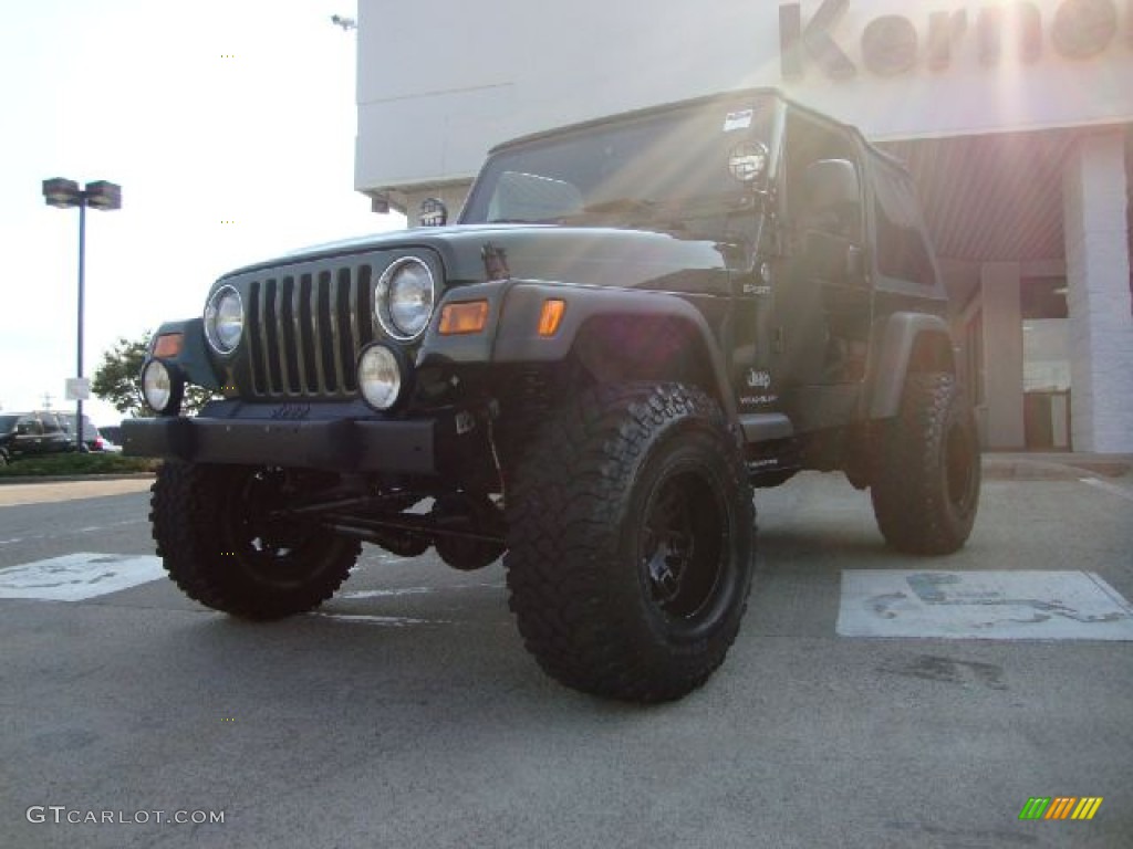 2006 Wrangler Sport 4x4 - Jeep Green Metallic / Dark Slate Gray photo #2