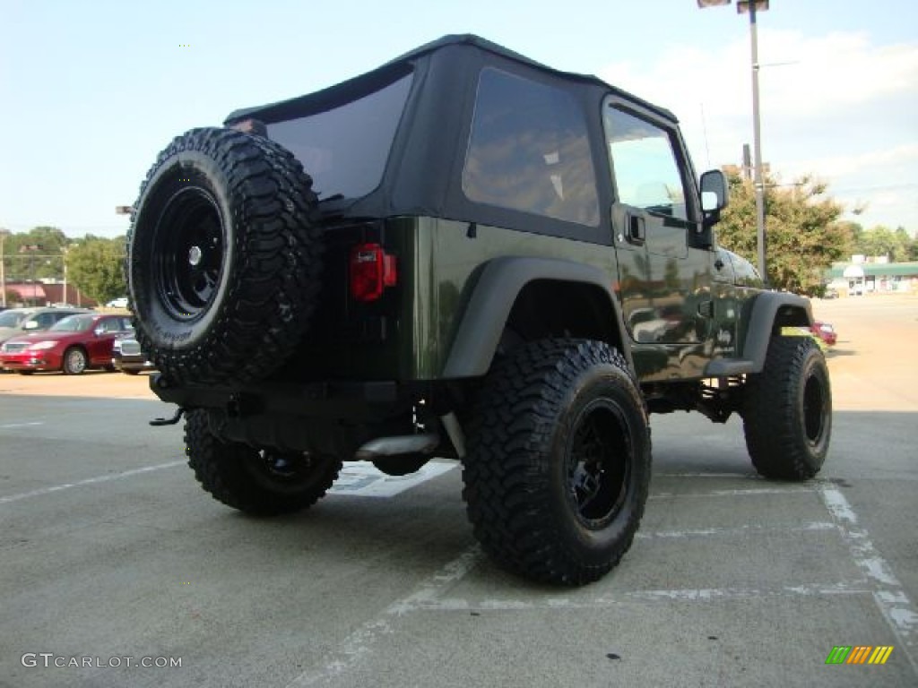 2006 Wrangler Sport 4x4 - Jeep Green Metallic / Dark Slate Gray photo #6