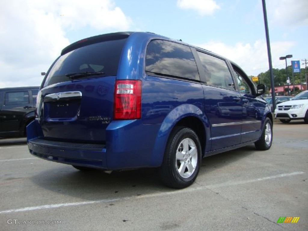 2010 Grand Caravan SXT - Deep Water Blue Pearl Coat / Dark Slate Gray/Light Shale photo #3