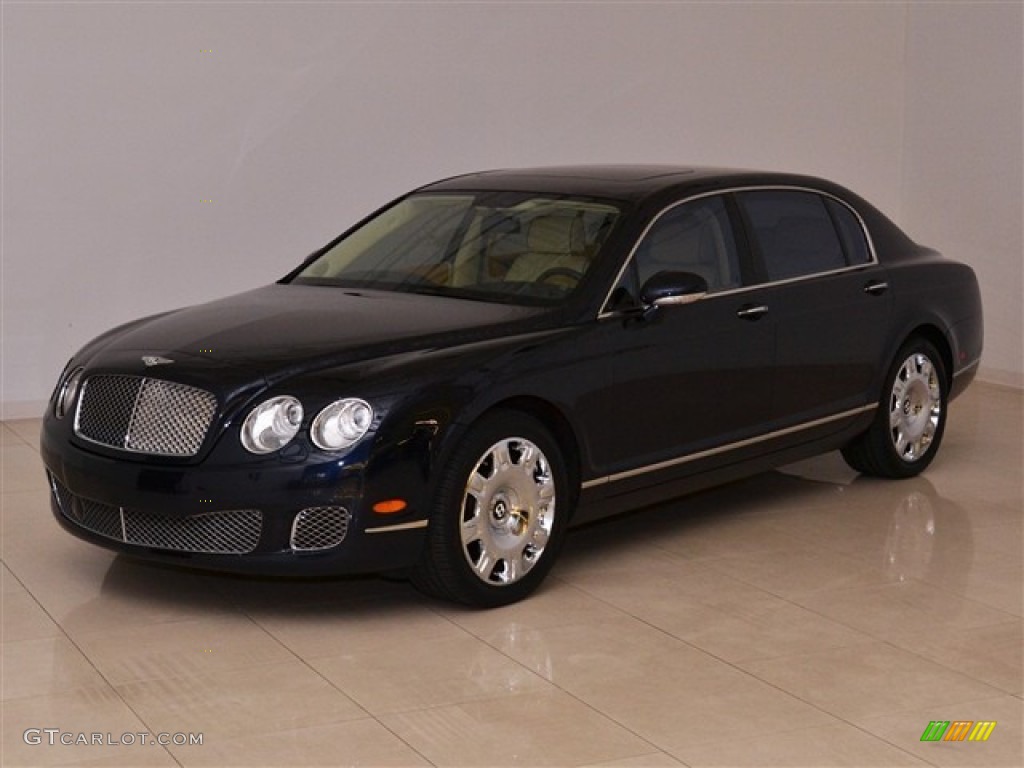 2009 Continental Flying Spur  - Dark Sapphire / Magnolia/Imperial Blue photo #1