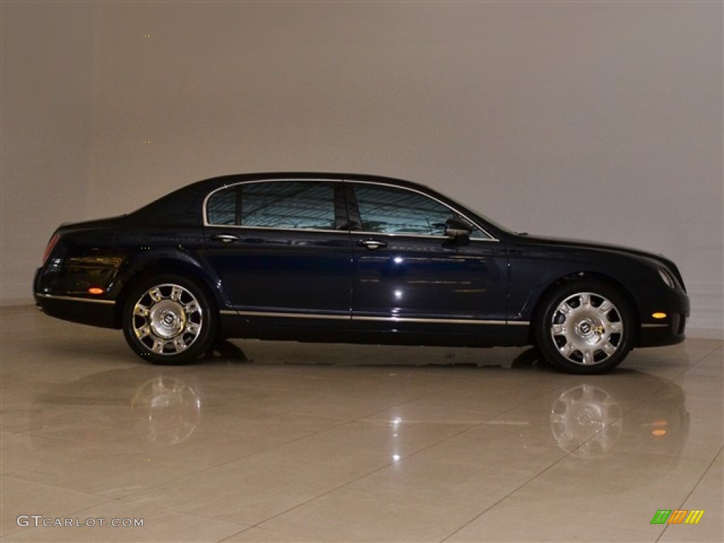 2009 Continental Flying Spur  - Dark Sapphire / Magnolia/Imperial Blue photo #8