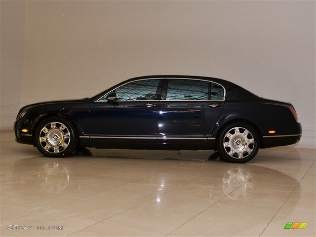 2009 Continental Flying Spur  - Dark Sapphire / Magnolia/Imperial Blue photo #9