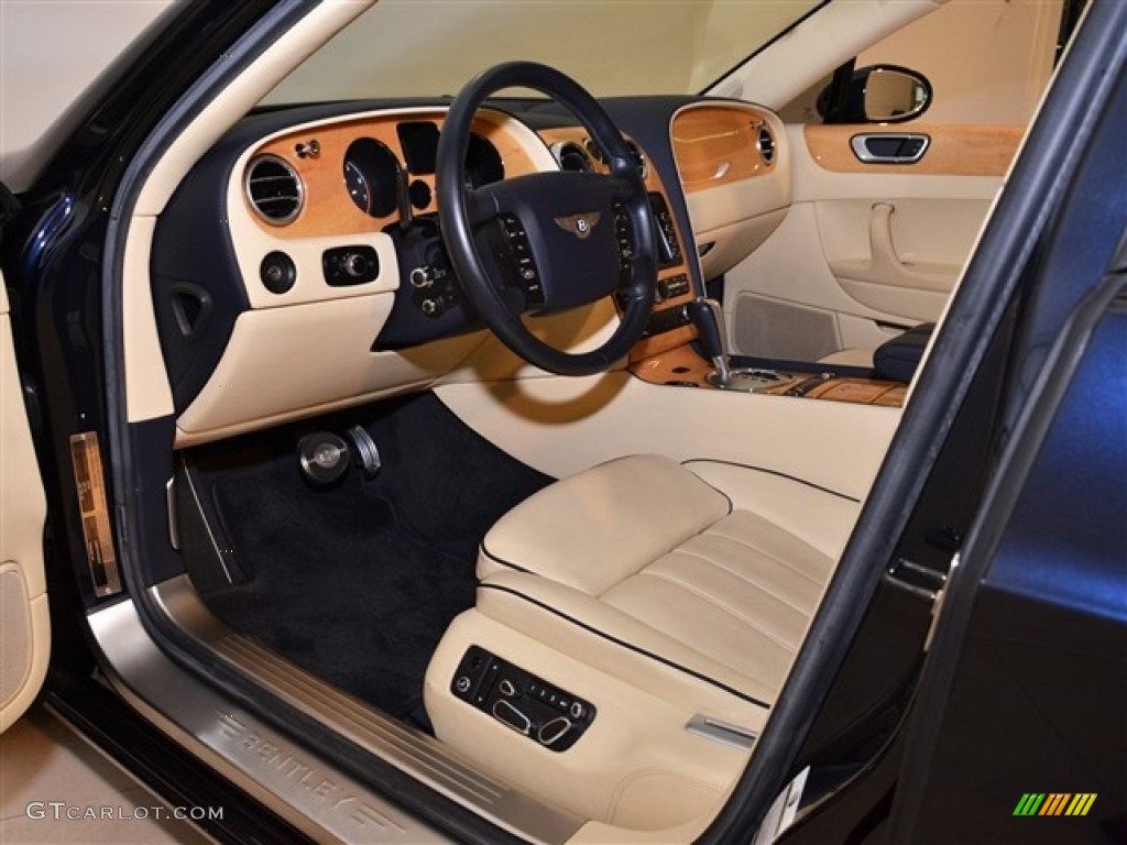 Magnolia/Imperial Blue Interior 2009 Bentley Continental Flying Spur Standard Continental Flying Spur Model Photo #53397671