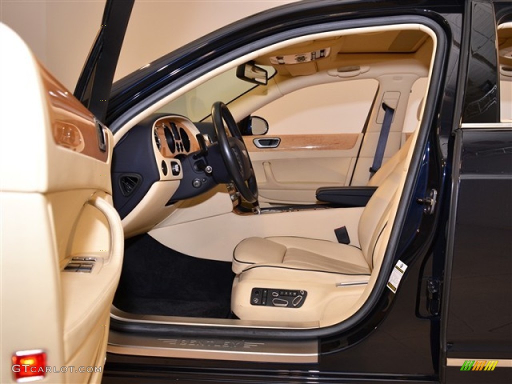 Magnolia/Imperial Blue Interior 2009 Bentley Continental Flying Spur Standard Continental Flying Spur Model Photo #53397695