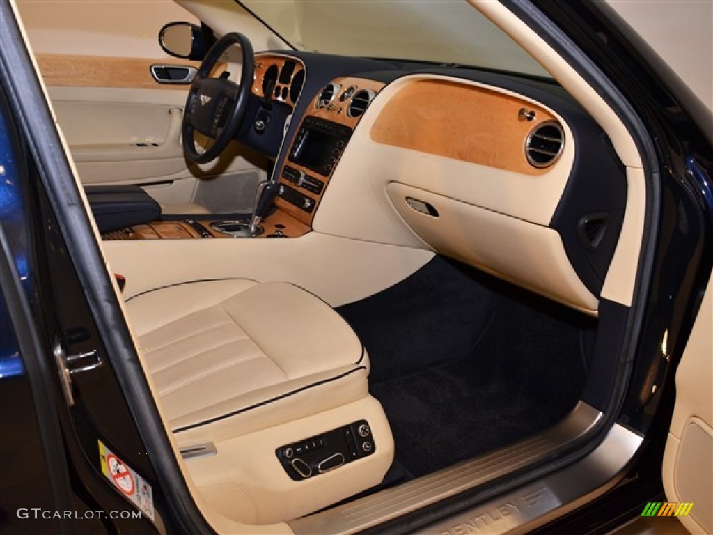 2009 Bentley Continental Flying Spur Standard Continental Flying Spur Model Magnolia/Imperial Blue Dashboard Photo #53397722