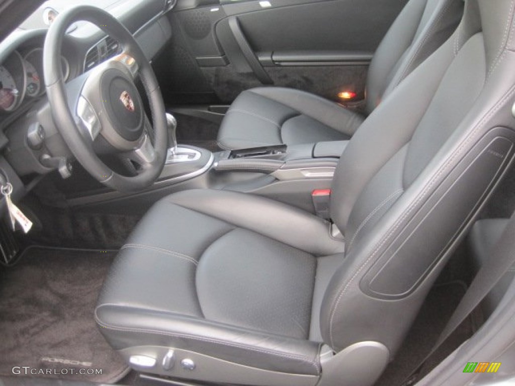 2008 911 Carrera 4S Coupe - Meteor Grey Metallic / Black photo #14
