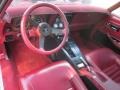  1982 Corvette Dark Red Interior 