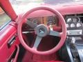 Dark Red 1982 Chevrolet Corvette Coupe Steering Wheel