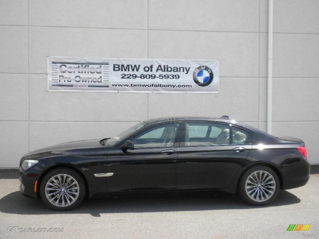2011 7 Series 750Li Sedan - Dark Graphite Metallic / Oyster/Black photo #1