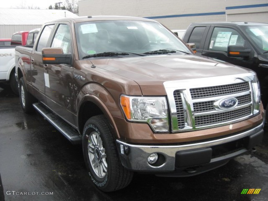 2011 F150 Lariat SuperCrew 4x4 - Golden Bronze Metallic / Black photo #1