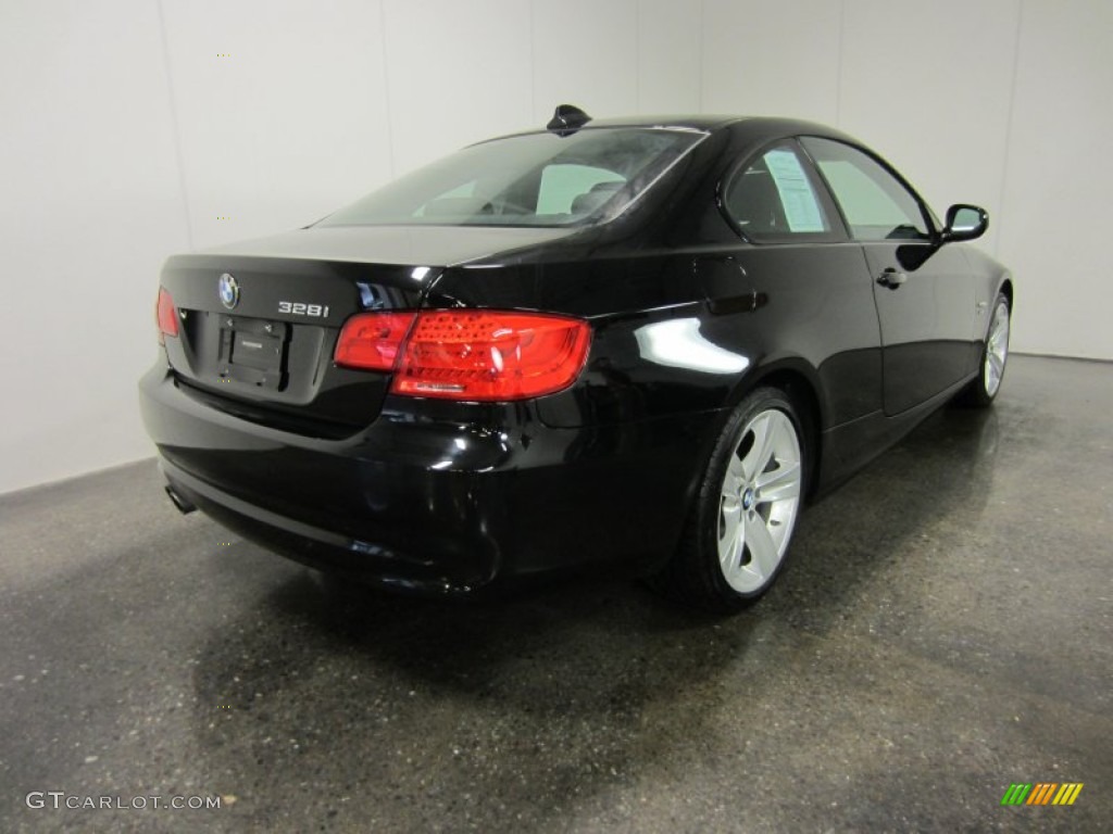 2011 3 Series 328i xDrive Coupe - Jet Black / Black photo #10