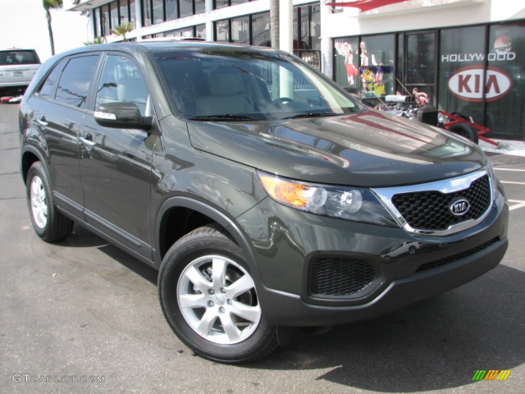 2012 Sorento LX - Tuscan Olive / Black photo #1