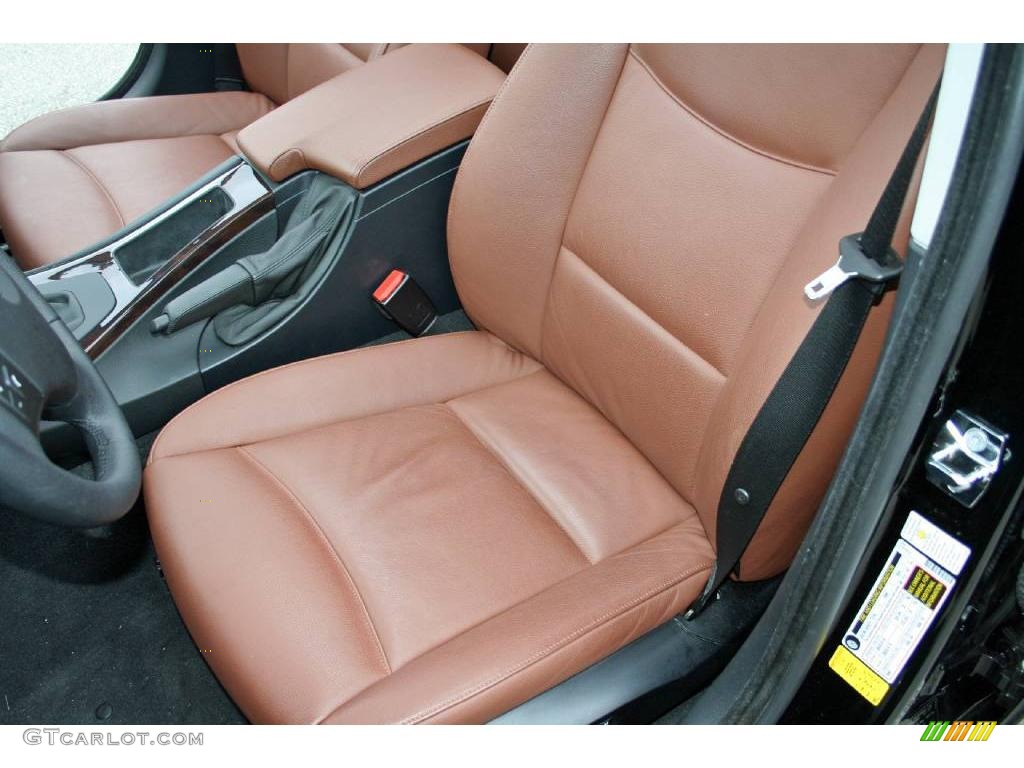 2008 3 Series 328i Wagon - Jet Black / Terra Dakota Leather photo #9