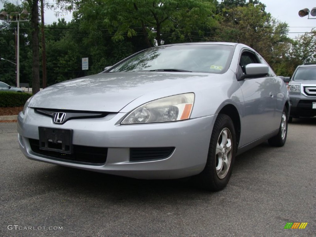 2003 Accord LX Coupe - Satin Silver Metallic / Black photo #4