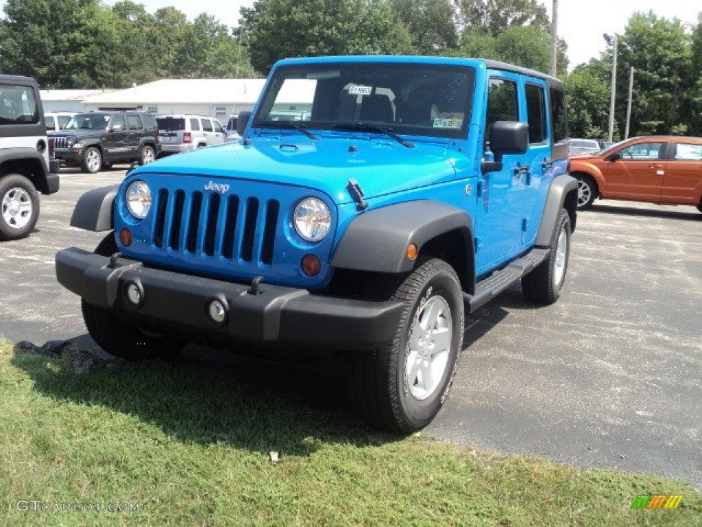 2011 Wrangler Unlimited Sport 4x4 - Cosmos Blue / Black photo #1