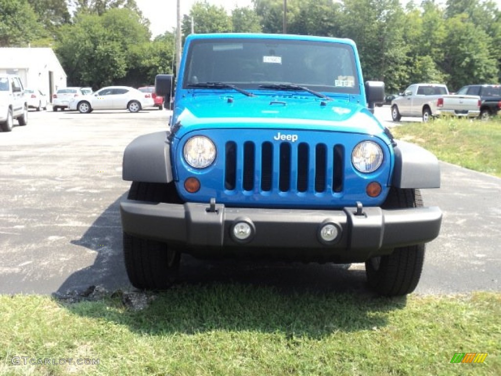 2011 Wrangler Unlimited Sport 4x4 - Cosmos Blue / Black photo #2