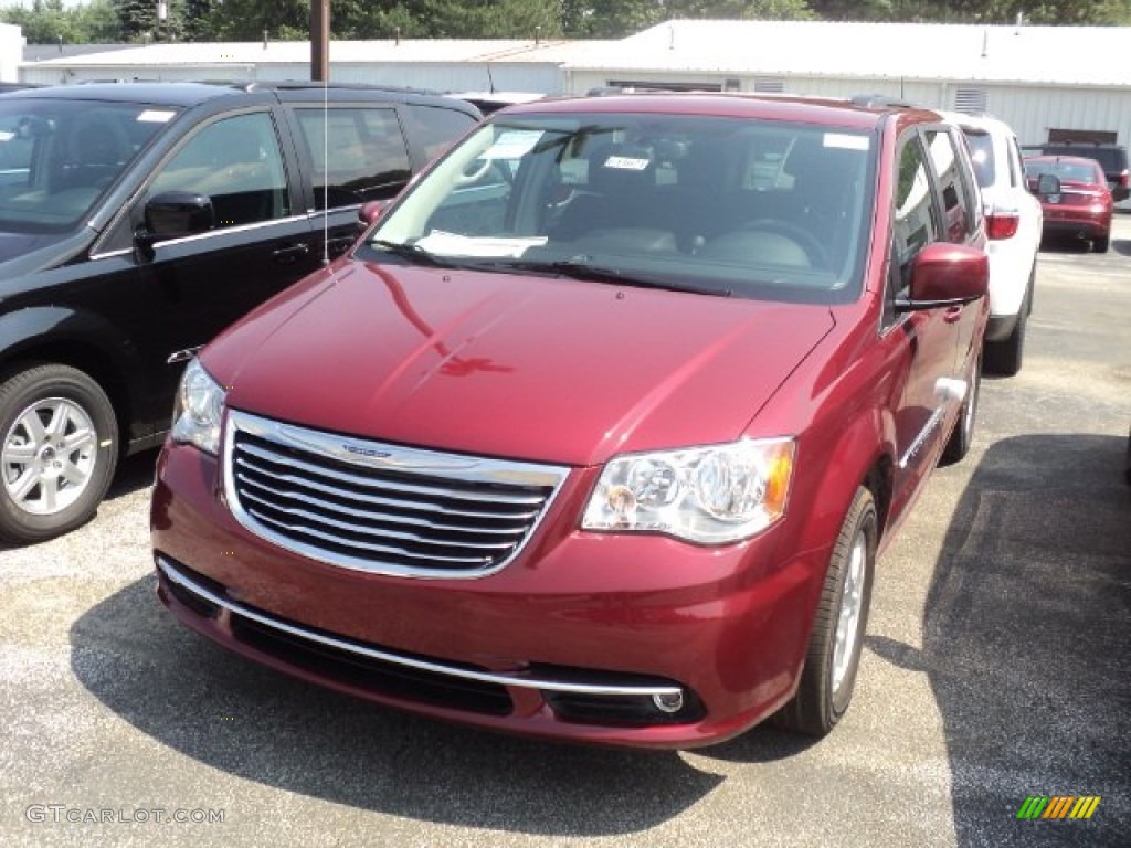 Deep Cherry Red Crystal Pearl 2012 Chrysler Town & Country Touring Exterior Photo #53403773