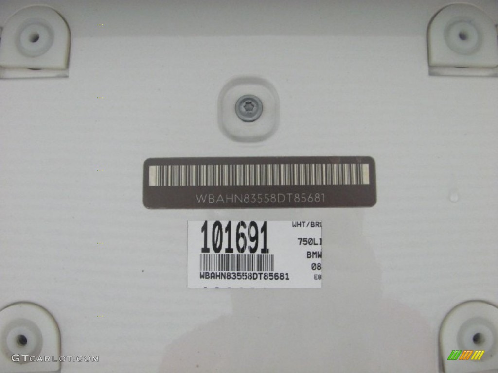 2008 7 Series 750Li Sedan - Alpine White / Cream Beige photo #15