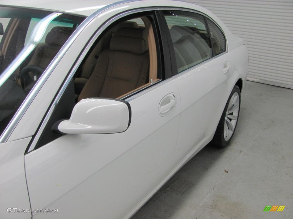 2008 7 Series 750Li Sedan - Alpine White / Cream Beige photo #19