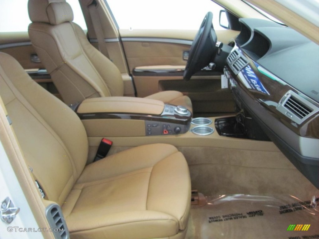 2008 7 Series 750Li Sedan - Alpine White / Cream Beige photo #25