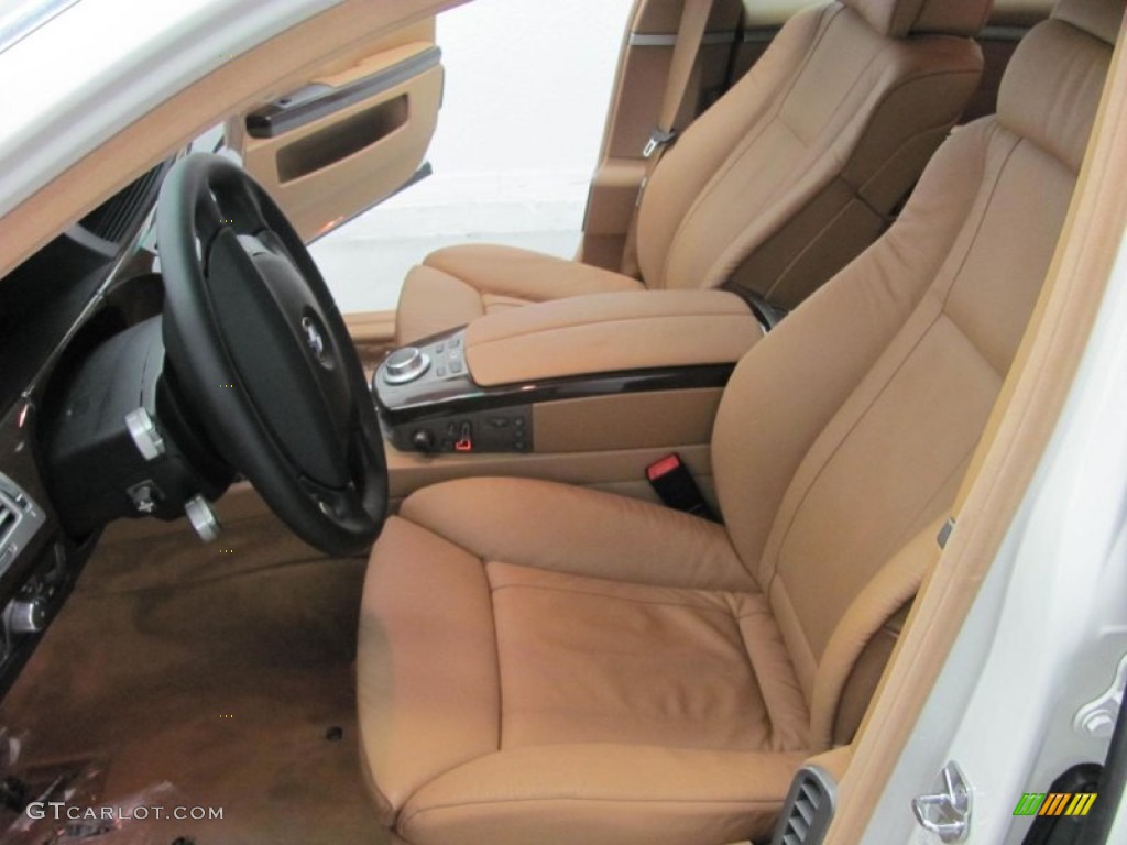 2008 7 Series 750Li Sedan - Alpine White / Cream Beige photo #28