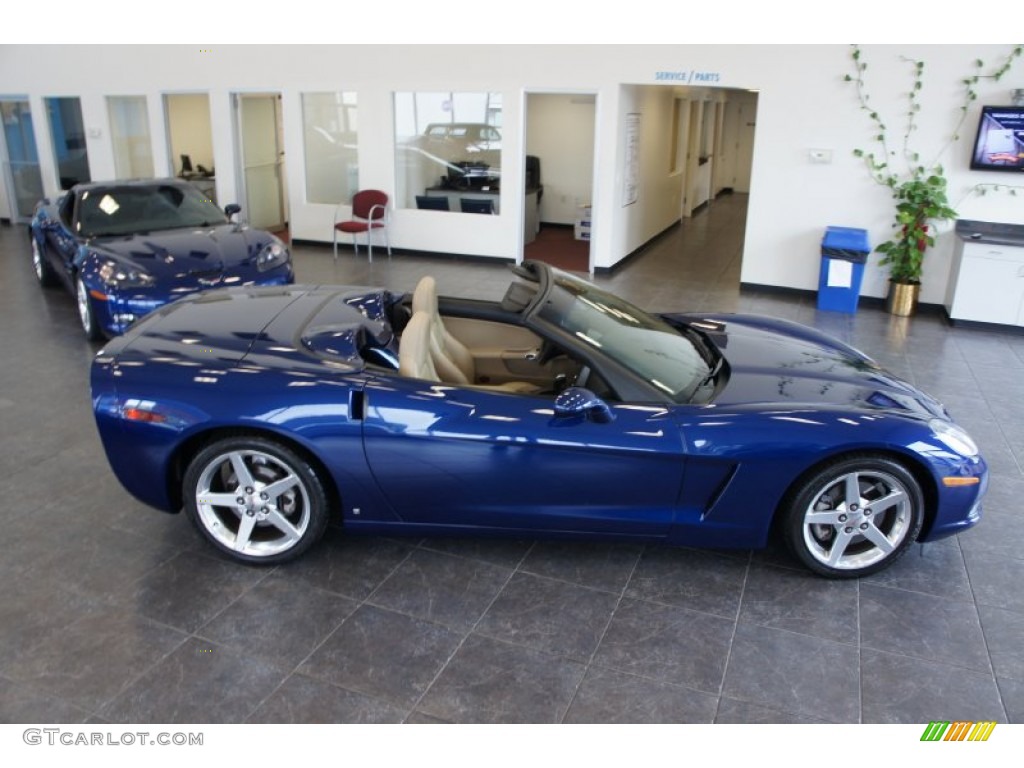 2006 Corvette Convertible - LeMans Blue Metallic / Cashmere Beige photo #2