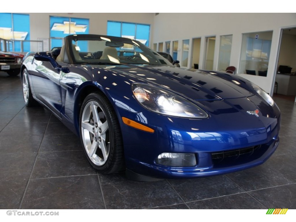 2006 Corvette Convertible - LeMans Blue Metallic / Cashmere Beige photo #9