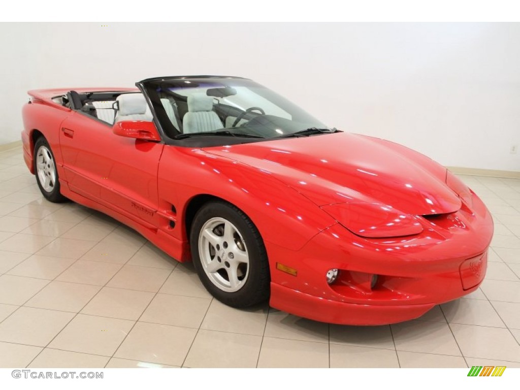 1998 Firebird Convertible - Bright Red / White photo #1