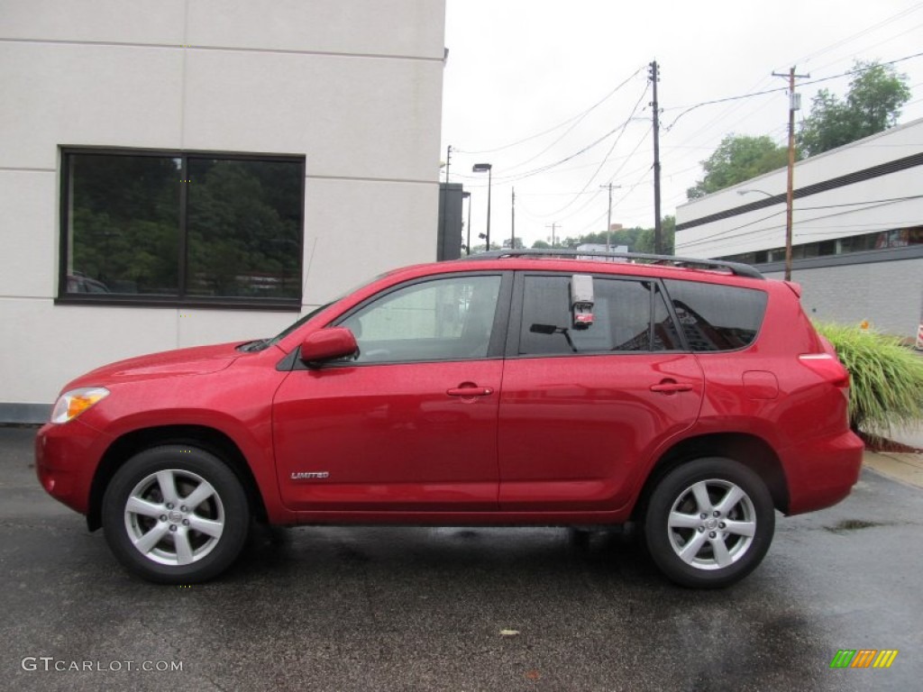 Barcelona Red Pearl 2007 Toyota RAV4 Limited 4WD Exterior Photo #53407235