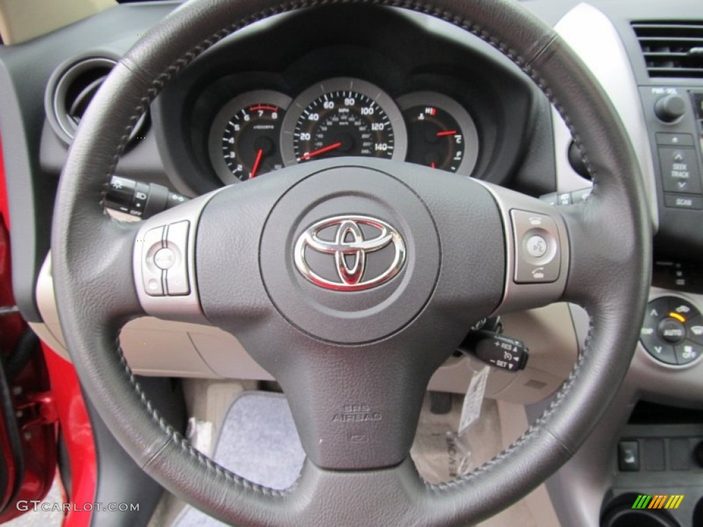 2007 Toyota RAV4 Limited 4WD Taupe Steering Wheel Photo #53407346