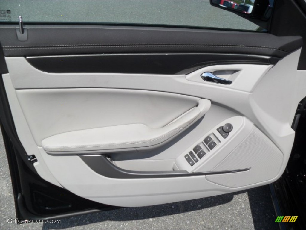 2012 Cadillac CTS 3.0 Sedan Light Titanium/Ebony Door Panel Photo #53408498