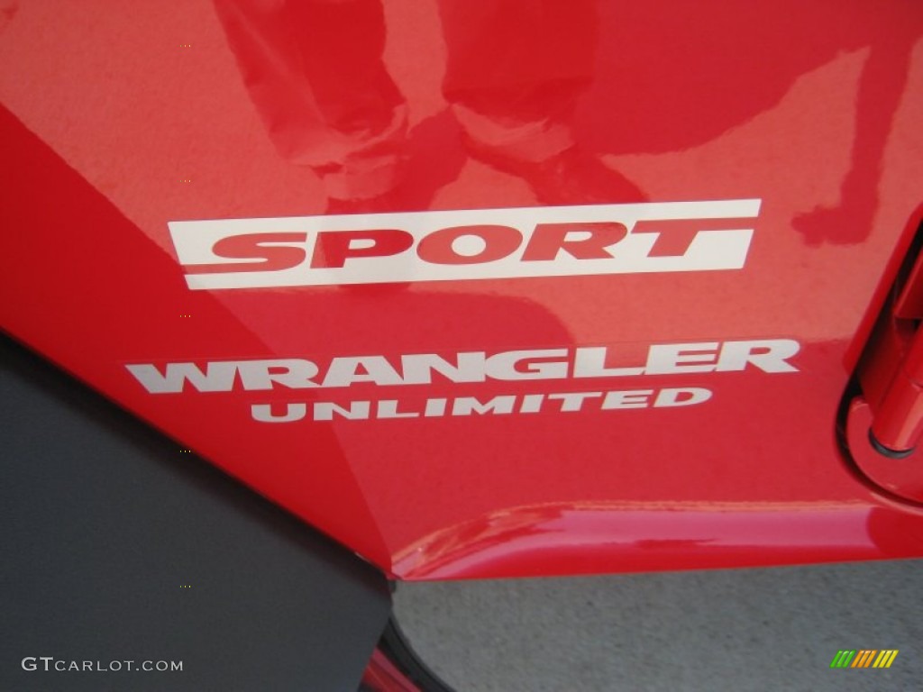 2011 Wrangler Unlimited Sport 4x4 - Flame Red / Black photo #25