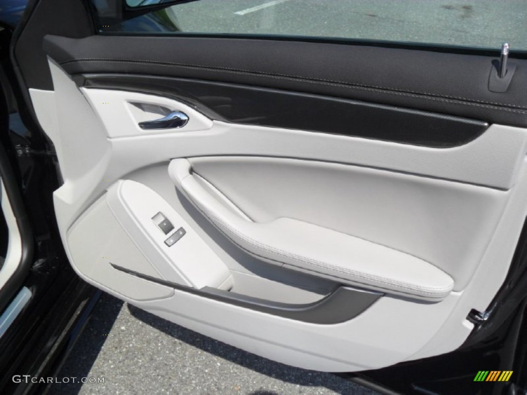 2012 Cadillac CTS 3.0 Sedan Light Titanium/Ebony Door Panel Photo #53408558