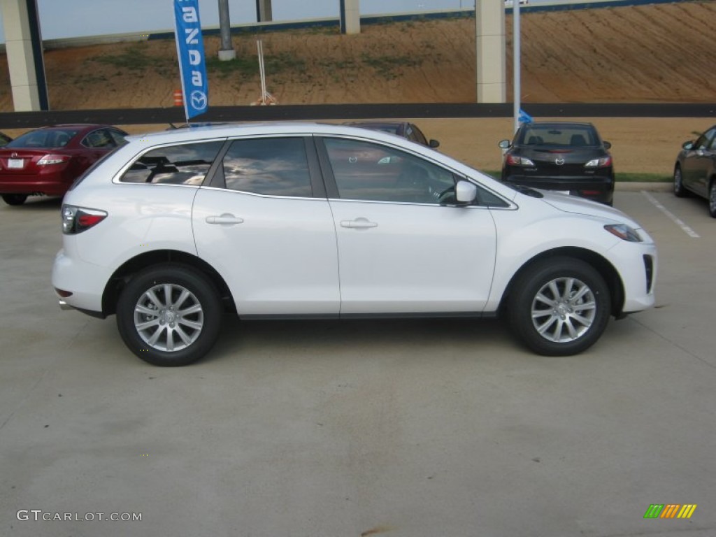 Crystal White Pearl Mica 2011 Mazda CX-7 i Sport Exterior Photo #53408591